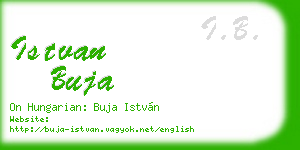 istvan buja business card